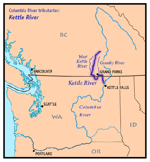  Река Кетл на карте
