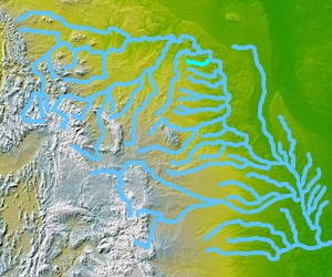  Река Найф на карте Миссури и её притоков